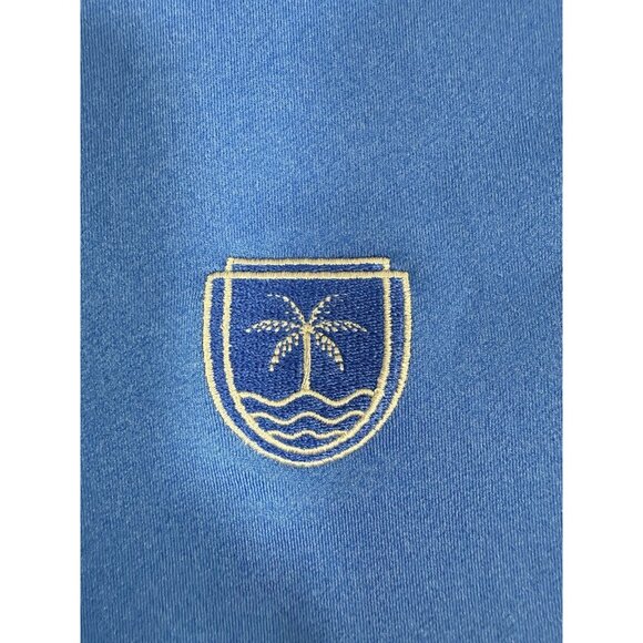 Peter Millar Mens Perth Performance 1/4 Zip Size XL Blue Boca Raton Golf Club - Picture 8 of 13